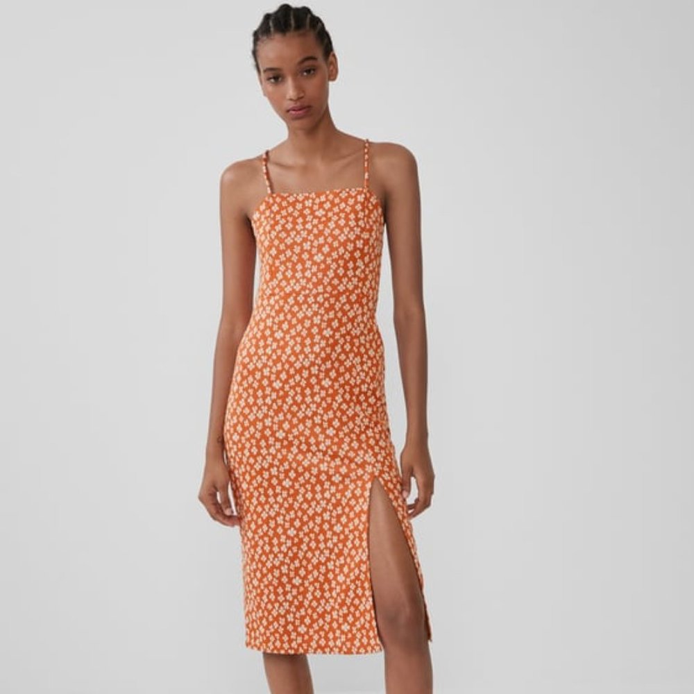 Zara TEXTURED WEAVE DRESS